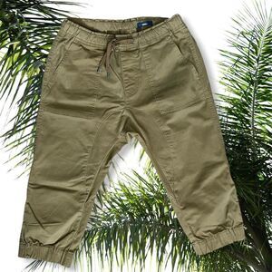 American Rag Men Khaki Cropped Joggers - Size Small - Color: Tan